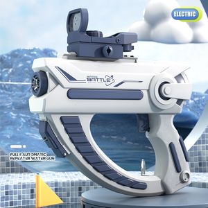 Zand Spelen Water Plezier Elektrisch Waterpistool High-Tech Automatische Water Soaker Waterpistool Grote Capaciteit USB Opladen Kinderen Volwassen Zomer Zwembad Strand Buiten Speelgoed 230626