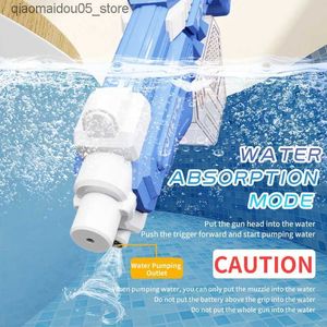 Sand Play Water Fun Electric Water Gun Toy Explose Childrens Haute pression et Strong Charge Automatic Spraying Gift Q240415