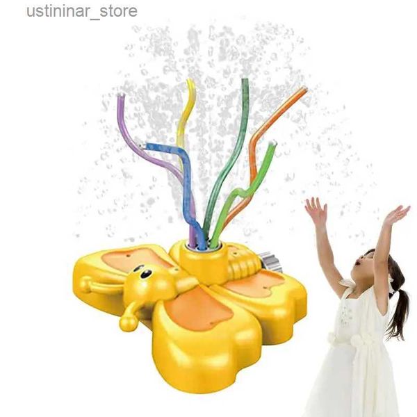 Sable Player Water Fun Funny Spray Sprayler Sprinkler Kid Water Yard Lawn Toy Garden Lawn Game Fun Cartoon Splash Sprinkler Baby Summer Bath Bath Toys L416