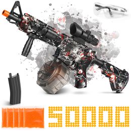 Sand Play Water Fun Gel Ball Blaster M4 Splatter Full Auto Recargable Verano Actividades al aire libre Equipo Juegos de disparos 230714