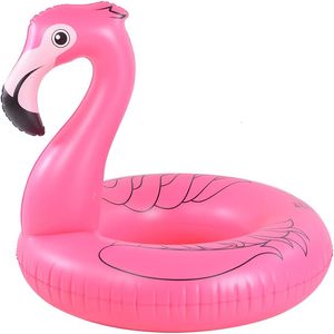 Sand Play Water Fun Géant Gonflable Flamingo Pool Float Party Tube avec Fast s Summer Beach Swimming Lounge Radeau Décorations Jouets 230711