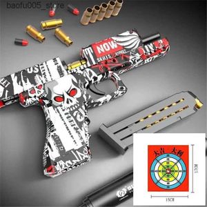 Sand Play Water Fun Glock M1911 Graffiti Toys Pistola Shell Eyección Airsoft Pistola Soft Bullet para niños Niñas Deportes al aire libre CS Pistola de tiro Q240307