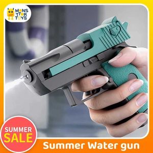 Sand Play Water Fun Gun Toys 2024 Nieuw zomerwaterpistool speelgoed Desert Eagle Pistol Non Electric High Voltage 10 meter Bereik Retro gekleurd strandspeelgoed WX5.22