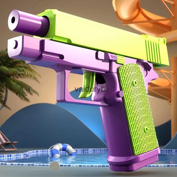 Sand Play Water Fun Gun Toys Childrens Gravity Jump Toy Mini Pistola de impresión 3D Sin disparar Cuchillo de radiación para niños Alivio del estrés Regalo de Navidad H240308