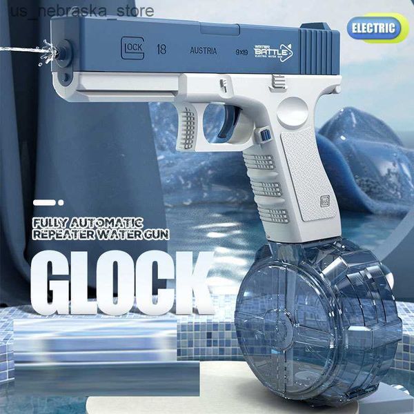 Sable Player Water Fun Gun Toys Electric Glock Pistol Shooting Toy Full Automatic Summer plage pour enfants enfants garçons filles adultes 230818 Q240408