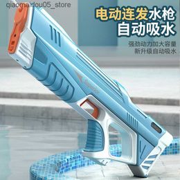 Sand Play Water Fun Gun Toys Elektrisch speelgoed Volledige automatische zomerinductie Absorberen Hightech Burst Beach Outdoor Fight 230807 Q240413