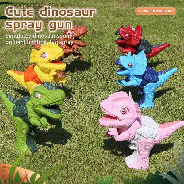 Sand Play Water Fun Gun Toys Niños Dinosaurio Spray Water Gun Verano Juguetes al aire libre Imprescindible para enfriar el verano Juego de verano para niños Regalo YQ240307 L240312