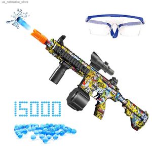 Sand Play Water Fun Gun Toys M416 Gel Blaster avec 15000 Hydrogel Balls Manual Automatic Splatter Electric pour les enfants adultes T221105 Q240408