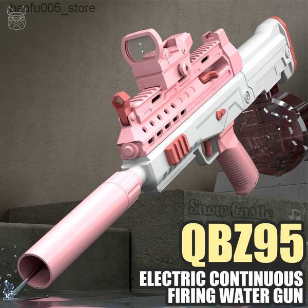 Sand Play Water Fun Gun Toys QBZ95 Electric M416 Pistolet Shooting Tot Full Automatic Outdoor Beach Summer Pish pour enfants 230703 Q240307