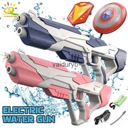 Sable Jouer Eau Amusant Pistolet Jouets Bouclier Spatial Lancement Électrique Burst Jouet Héros Capitaine Guerrier Combat Été Plage En Plein Air Fantaisie pour Enfants Cadeaux H240308