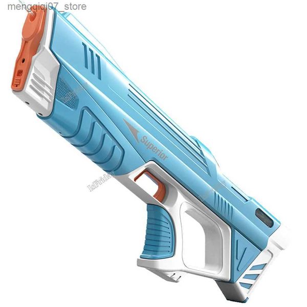 Pistolet à eau amusant pour jeux de sable, jouets d'été entièrement automatique, pistolet à induction à absorption d'eau électrique, pistolet à eau cassé de haute technologie sur la plage, jouets de combat à l'eau 240307 L240313