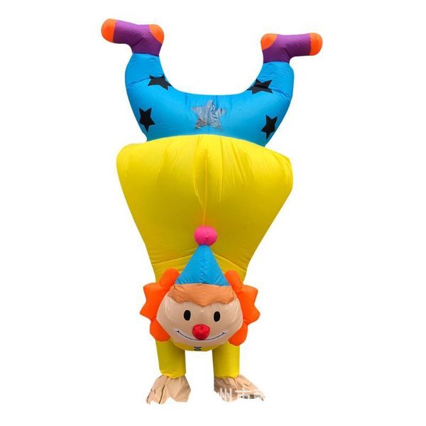 Sand Play Water Fun Handstand Clown Gonflable Costume Adulte Drôle Blowup Outfit Cosplay Party Dress Costume 230711