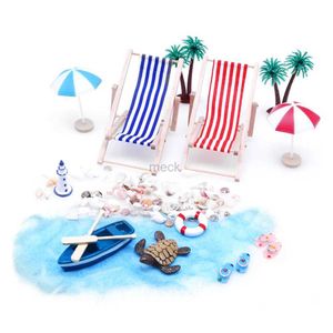 Jeu de sable eau Fun maison chaise de plage ensemble Micro Style décor Miniature paysage enfants jouet accessoires ornement scène 240321