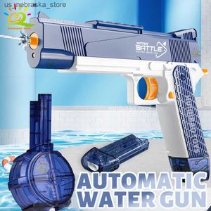 Sand Play Water Fun Huiqibao Automatische Desert Eagle Electric Gun Summer Toy Pistol Outdoor Beach zwembad Volwassene Q240408