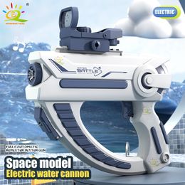 Sable Jouer Eau Fun HUIQIBAO Espace Électrique Pistolet De Stockage Automatique Portable Plage D'été Pour Enfants Combats En Plein Air Fantaisie Jouets 230718