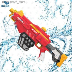 Sable Play Water Fun Huiye 2023 Nouveau pistolet à eau électrique absorbant l'eau jouets enfants adultes Sports de plein air d'été jeux de tir entièrement automatiques pistolets jouets L240312