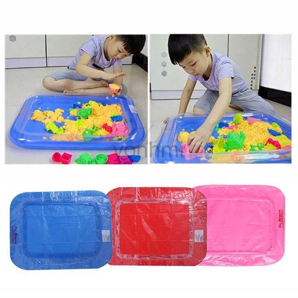 Jeu de sable eau amusant plateau de sable gonflable château Table Mobile multi-fonction moule de sable en plastique enfants enfants argile couleur boue jouets intérieur jouer sable 240402