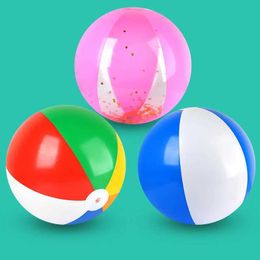 Sable Player Water Fun Poliflable Toy Childrens Beach Ball Sequins PVC Hexagonal Ball Parent Child Interactive Party Game Water Entertainment Toy Ball Q240517