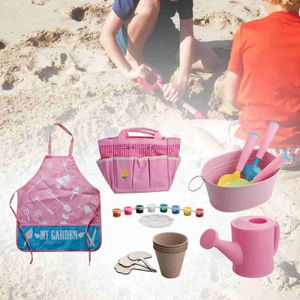 Juego de arena Diversión acuática Juego de herramientas de jardinería para niños Bolsa de mano resistente Accesorios de pintura Juguete de arena de playa Juego de arena para niños en edad preescolar Niños Niñas Niños 240321