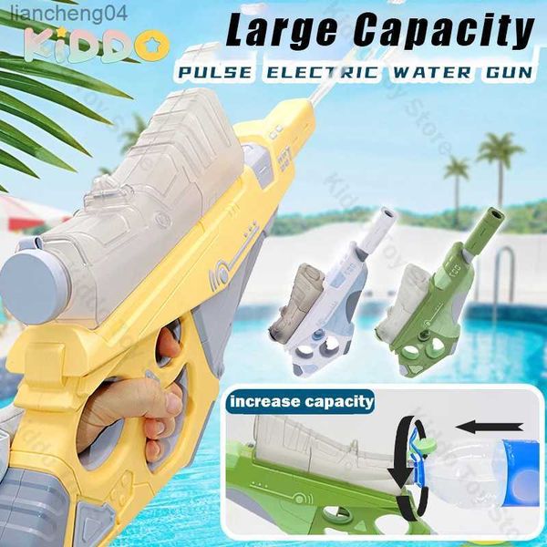 Juego de arena Diversión acuática Pistolas de agua de gran capacidad Pistola de agua eléctrica automática Juegos de playa al aire libre Piscina Juguetes de verano para niños Adultos Regalos del día