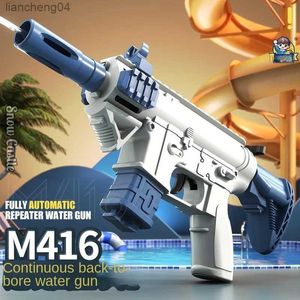 Sand Play Water Fun M416 Pistolet à eau manuel portable été en plein air jeu de tir de plage jouet pistolet à eau garçon et fille jouet de combat adulte pistolet à eau 3-6 ans