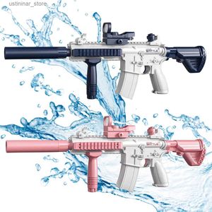 Sable Player Water Fun M416 Water Gun Electric Pistric Shooting Tot Full Automatic Summer Shot Beach Outdoor Fun Toy For Childre