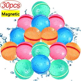 Sand Play Water Fun Magnetic herbruikbare ballonnen ballon Ballon Snelle vulling zelfafdichtende bom Splons Ballen voor kinderen zwembad DSFEW 230729