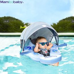 Sable jouer à l'eau amusant Mambobaby bébé flotteur avec toit anneau de natation bouée non gonflable entraîneur de natation pataugeoire flotteurs accessoires tout-petits jouets 230627