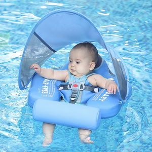 Sand Play Water Fun Mambobaby Baby Waist Floating Lying Swimming Ring Pool Toy Swimming Trainer Solid Non-Inflatable born Baby Swim 230626