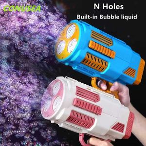 Sable Player Water Fun n Trou Machine de pistolet à bulles automatiques Installations bulles intégrées avec une fusée légère Blower Maker.