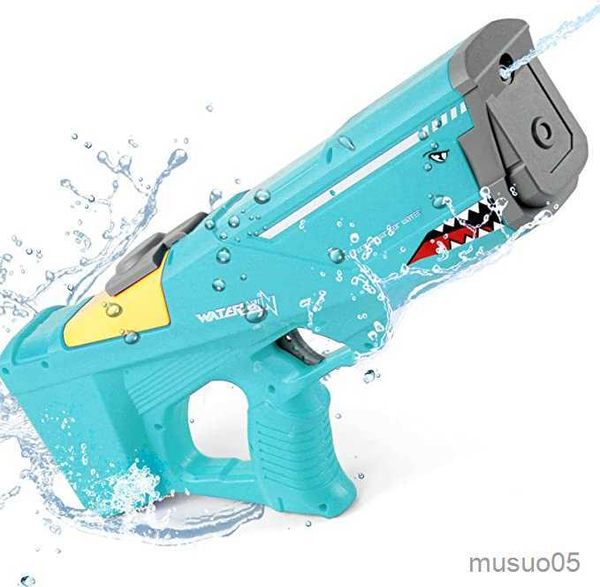 Sand Play Water Fun Nuevas ráfagas eléctricas automáticas Summer Play Water Gun Toys 500ML Alta presión Beach Battle Toy Kids Water Fight Pool Party