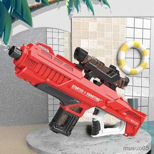 Zand speelt waterplezier Nieuw elektrisch waterpistool Groothandel Automatisch continu waterpistool Zomerstrand water vechten kinderen interactief waterspeelgoed voor kinderen.