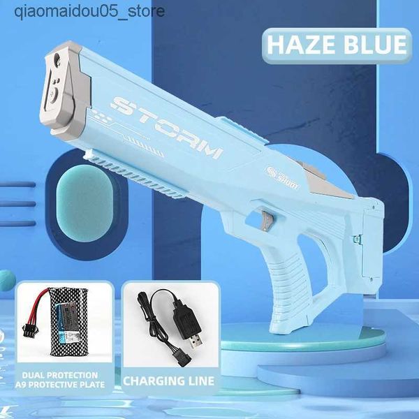 Sable Player Water Fun Nouveau pistolet à eau électrique Aspiration entièrement automatique et High-Tech Burst Water Gun Beach Outdoor Water Battle Toy Q240413