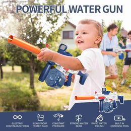 Sable Play Water Fun Nouveau M416 Électrique Gun Gun Toy Childrens High Tension Strong Charges Water Automatic Sprinkler Childrens Toy Gun Q240413