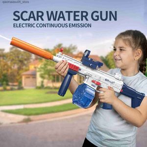 Sable Player Water Fun Nouveau M416 Water Gun Electric Pistric Shooting Toy entièrement automatique Summer Beach Outdoor Childrens Boys and Girls Adult Fun Toy Q240413