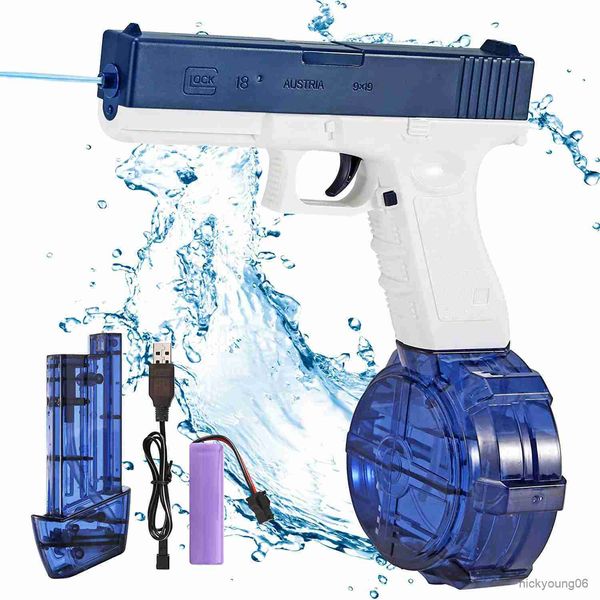 Sable Play Water Fun Nouveau pistolet électrique d'été éclate les enfants Charges Energy Automatic Spray Toy R230613