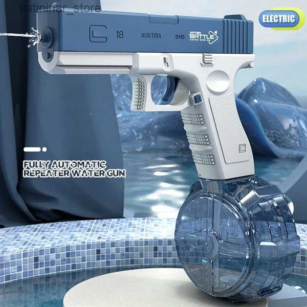 Sable Player Water Fun New Water Gun Gun Electric Pistol Toying Toys Full Automatic Summer Water Beach Toy For Kids Children Garçons filles Adultes L47