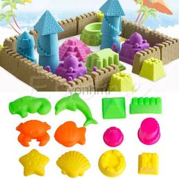 Juego de arena Diversión con agua Niza 6 unids / set Pirámide Castillo de arena Molde de arcilla Modelo de construcción Juguetes de playa para niños Niño Bebé W15 240402