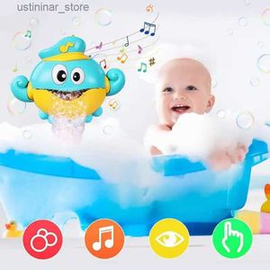 Sable Player Water Fun Octopus Bubble Machine Music bébé Toile de bain Baignoire Machine de savon Automatique Bubble Maker Baby Salle de bain Funny Toy for Children L416