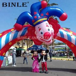 Zandspel Waterpret Buiten aantrekkelijke reclamegebeurtenis opblaasbare clown boog cartoon boog voor verkoop 230711