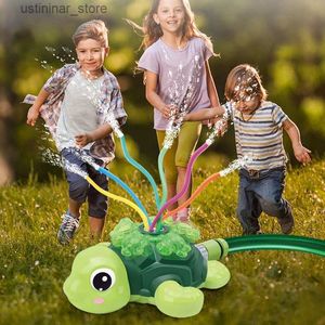 Sable Player Water Fun Outdoor Turtle Water Sprinkler Toys Backyard Garden Water Toys Lawn Summer Yard Cartoon Splash Sprinkler Baby Bath Bath Toy for Kids L416