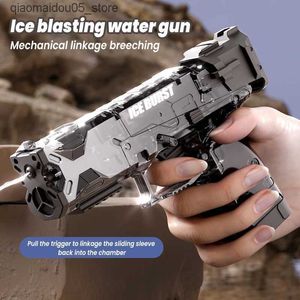 Sable Player Water Fun Manualate Manual Gun Gun Ice Blast Desert Eagle Summer Summer Battle Touet Continuous Shooting Piscine OUTROOR FUN Q240413