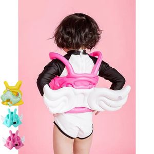 Sand Play Water Fun Pool Foats Anneau de natation ailes d'ange jouet gonflable maillot de bain pour enfants gilet de sauvetage épaissi enfants gilet flottabilité jouets aquatiques 230427