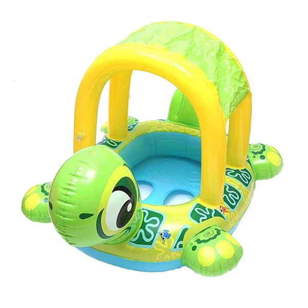 Sable Jouer Amusant De L'eau Portable Dessin Animé Tortue Forme Gonflable Bébé Plage Piscine Flottant Siège Bateau Jouets Pour Enfants Cadeau 230703