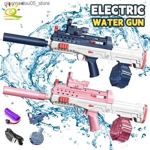 Sable Play Water Fun QBZ95 Electric Automatic Shooting Water Storage Gun portable Shooting Game Summer Outdoor Beach Water Battle Childrens Fantasy Toy Q240413