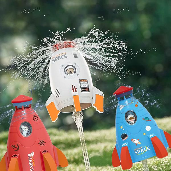 Plaza de arena Fun Rocket Er Bath Swim Toys Sprokler de elevación de presión en Garden Lawn Spray para Regalos para niños 230816