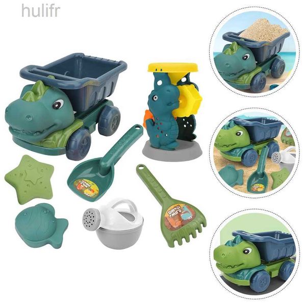 Sable Player Water Fun S Sand Childrens Toys KidSet Digging Outdoor Dinosaur Castle Sandbox Summer Play Children Moule jouant pour le jardinage bébé D240429