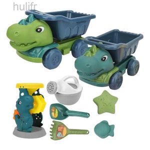 Sable Player Water Fun Sand Toys For Kids Dinosaur Sandbox Sandbox Moules de sable animal avec camion à basse