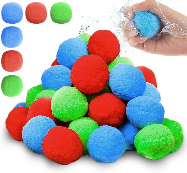 Sand Play Water Fun Set de 50 Bombes Splash Balls Trampoline Réutilisable Ballon pour Enfants Bombe en Peluche 230308