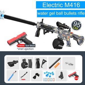 Sable Jouer Eau Fun Sniper Rifle M416 Jouet Pistolet Manuel 249 Graffiti Gel Blaster Pistolet Jeu En Plein Air AirSoft Arme Pistola Pour Garçon Adultes Cadeau 230714